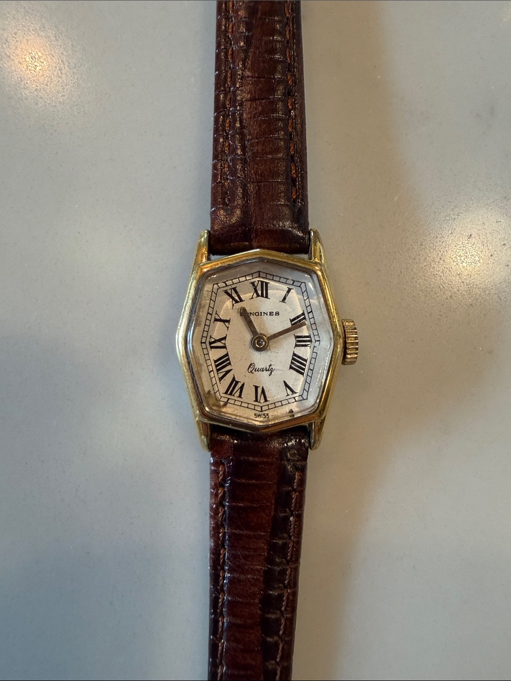 Longines Vintage Watch with Leather Band